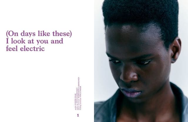 (On days like these) I look at you and f... — endless magazine