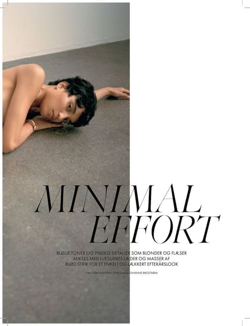 Minimal Effort — Elle Denmark