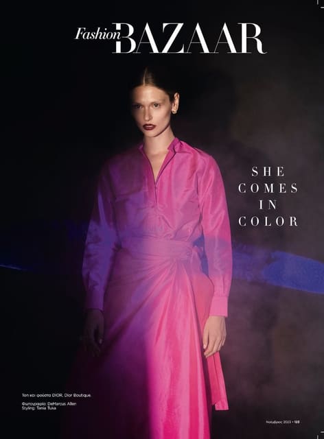 She comes in color — Harper's Bazaar Greece