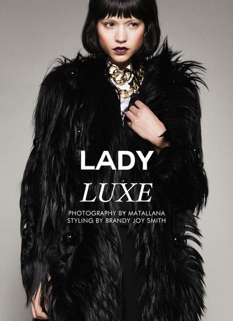 Lady Luxe with model Catalina Llanes by ...