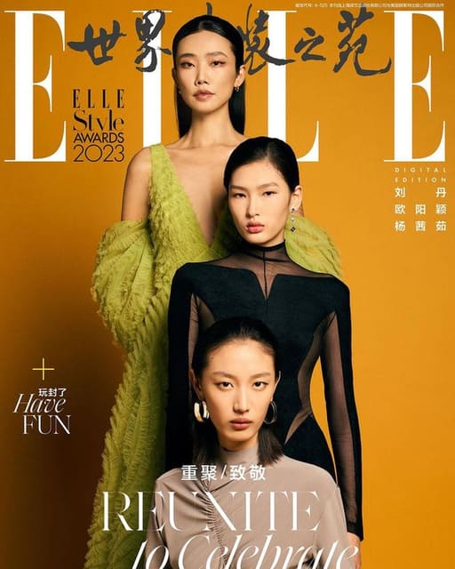 Elle China 35th Anniversary Covers — Elle China