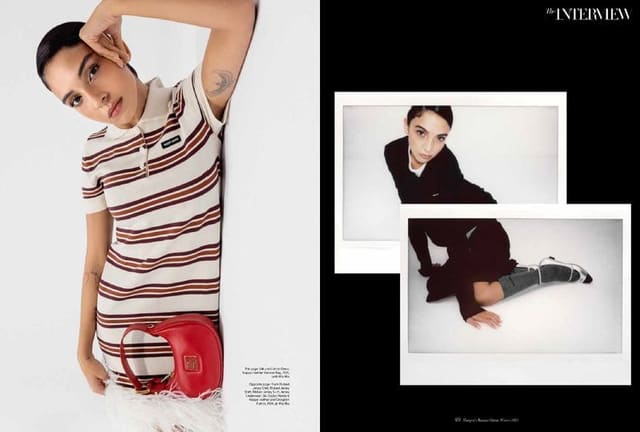 Salma Nova x Miu Miu — Harper's Bazaar Qatar