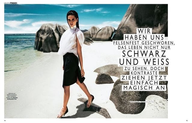 Schwarz und Weiss — Grazia Germany