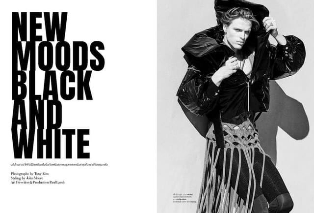 New Moods Black and White — Harper's Bazaar Thailand Men