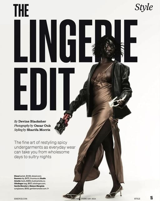 Lingerie story — Essence Magazine