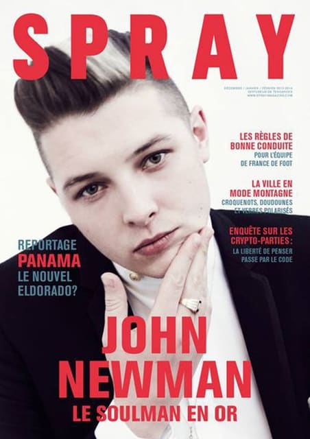 Spray December 2013 Cover John Newman — Spray Magazine