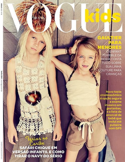Vogue Kids Brasil Winter 2013 Cover: Férias no Caribe — Vogue Kids Brasil