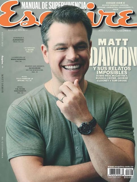 Esquire Colombia August 2013 Cover — Esquire Colombia