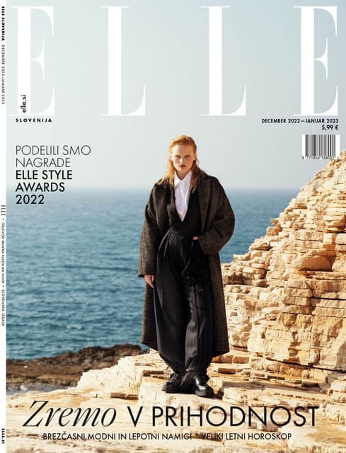 Elle Slovenia January 2023 Cover — Elle Slovenia