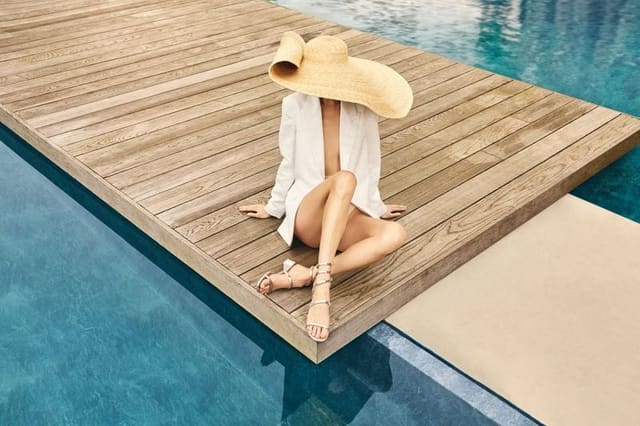 Rene' Caovilla Blue Pool