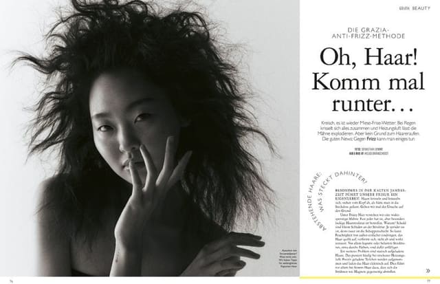 Oh, Haar! Komm mal runter... — Grazia Germany