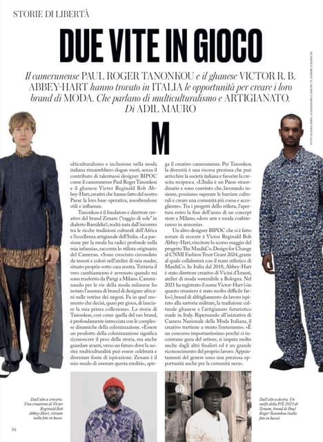 Storie di libertà, Paul Roger Tanonkou. ... — Vogue Italia