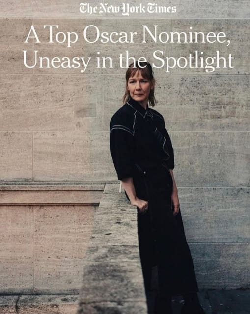 Sandra Hüller on behalf of her Oscar nom... — The New York Times Magazine