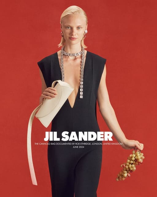 Jil Sander Cannolo Bag 2024 Campaign — Jil Sander
