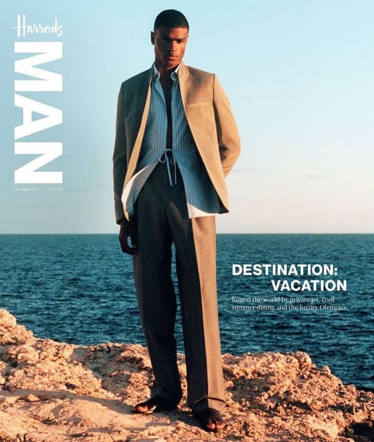 Harrods Man July/August 2024 Cover — Harrods