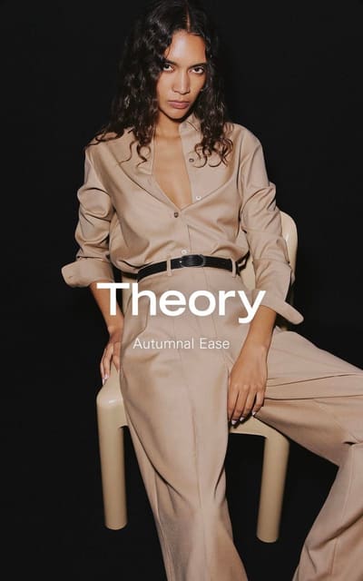 Our signature double-pleat pant, styled ... — Theory