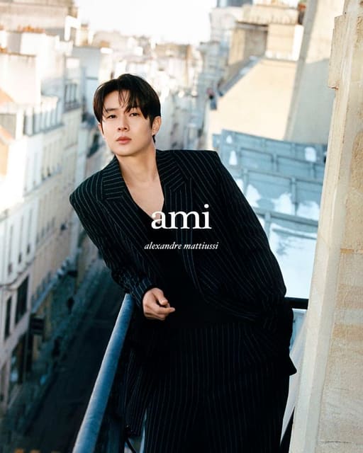 Choi Woo-shik for Ami Spring-Summer 2024... — AMI
