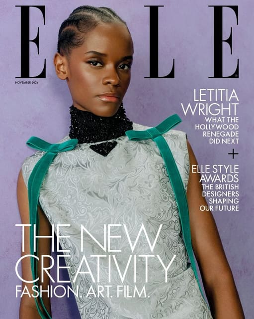 Elle UK November 2024 Cover — Elle UK