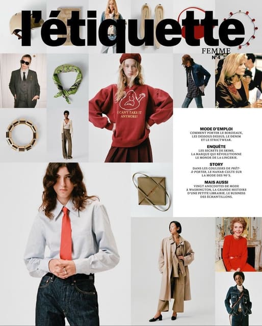 L'Étiquette Magazine Femme N°4 F/W 2024 Cover — L'Étiquette Magazine Femme