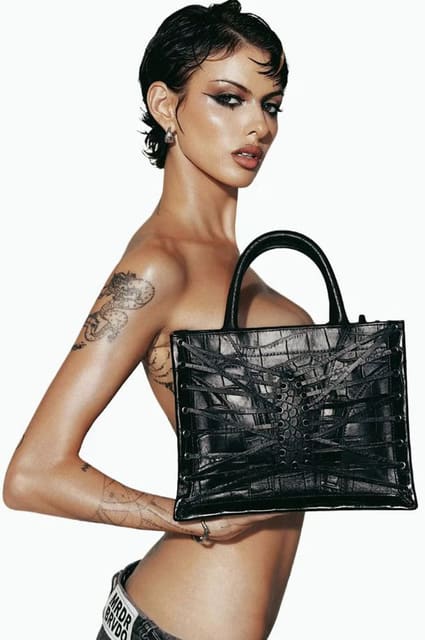 The D'Amore Tote photographed by Edwig Henson — Who Decides War