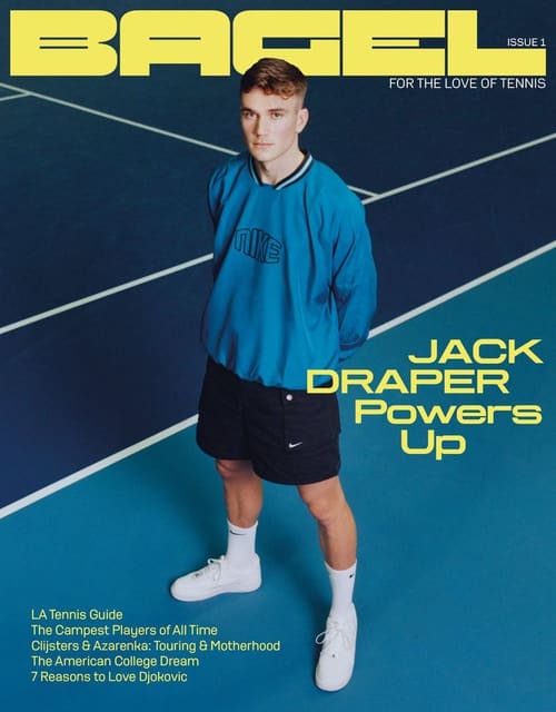 Jack Draper for the cover of Bagel Magaz...