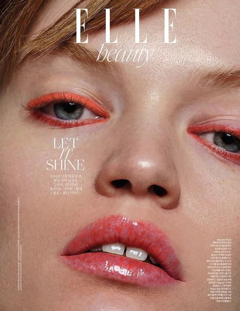 Peachy peachy — Elle Korea