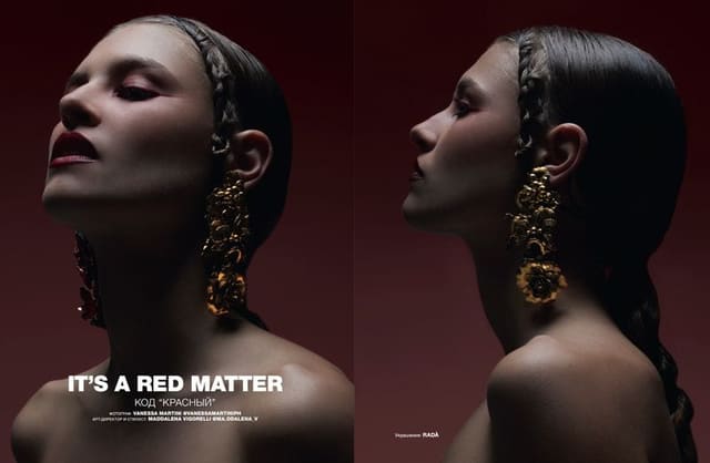 IT'S A RED MATTER by Vanessa Martini — Numéro Russia
