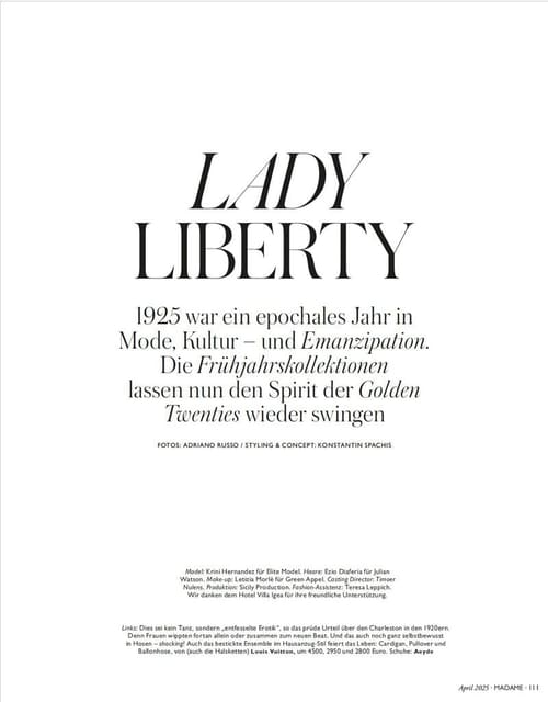 Lady Liberty — Madame Germany