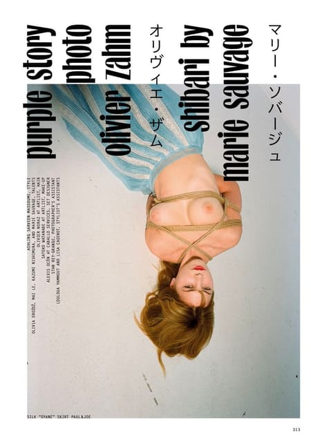 Purple Story by Olivier Zahm Shibari by ... — Purple Magazine
