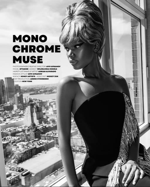 Monochrome Muse for AfroStyle Magazine b...