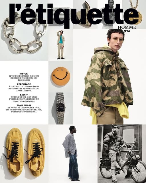 L'Etiquette Homme Magazine #14 Spring/Summer 2025 Cover — L'Étiquette Magazine