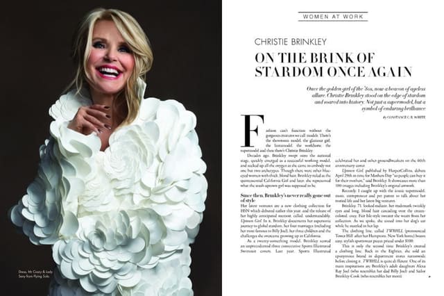 Christie Brinkley on the brink of stardo... — Harper's Bazaar Vietnam
