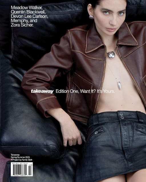 Takeaway Issue 1 S/S 2025 Cover — Takeaway