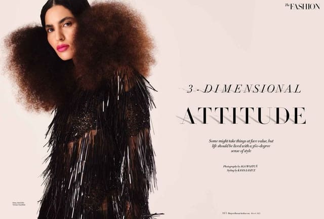 3DIMENSIONAL ATTITUDE — Harper's Bazaar Arabia