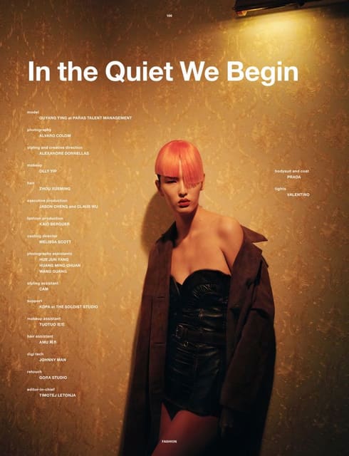 In the Quiet We Begin — Numéro Netherlands