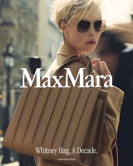 Max Mara Whitney Bag Campaign 2025 — Max Mara