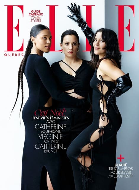Elle Quebec December 2022 Cover / Photo Alexis Belhumeur — Elle Quebec