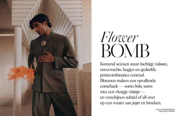 Flower Bomb — L'Officiel Hommes Belgium