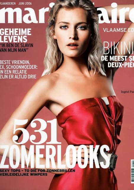 Marie Claire Belgium June 2006 Cover — Marie Claire Belgium