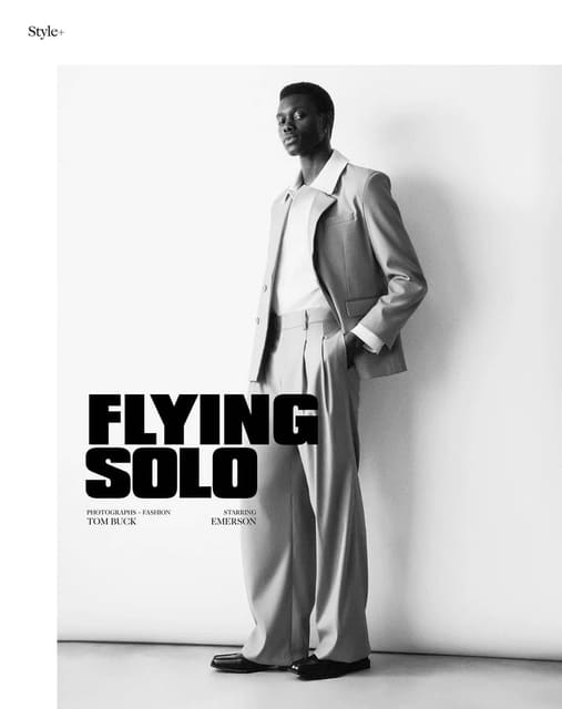 Flying Solo — The Perfect Man Magazine