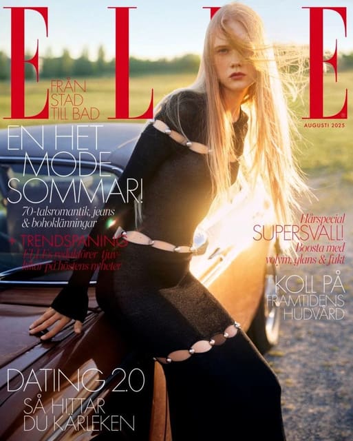 Elle Sweden August 2025 Cover — Elle Sweden