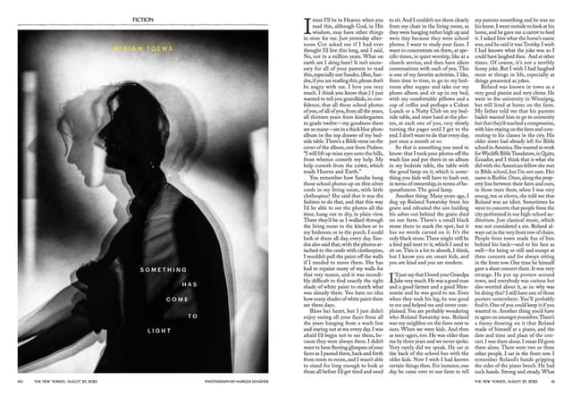 Something Has Come To Light — The New Yorker
