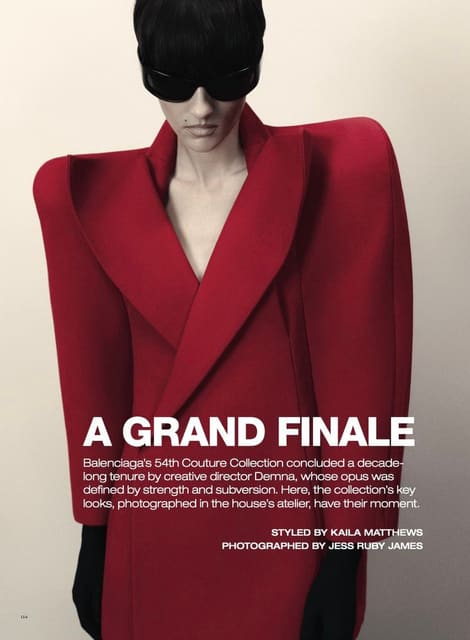 A Grand Finale — Vogue Australia