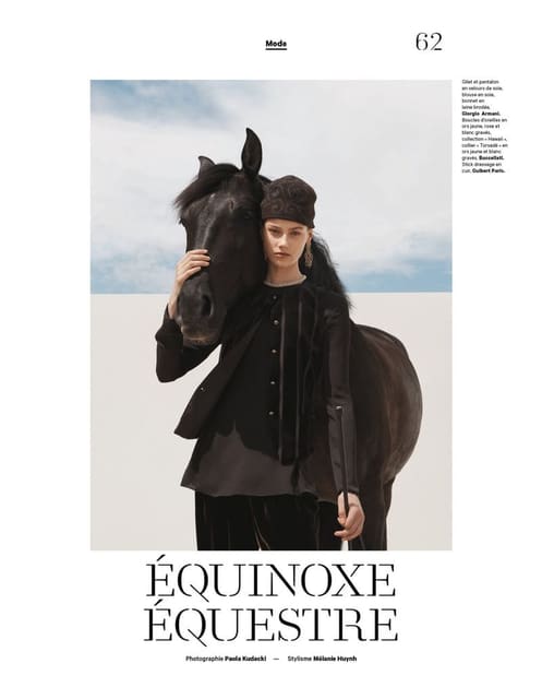 ÉQUINOXE ÉQUESTRE — Les Echos