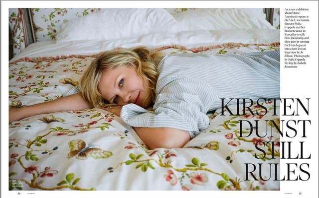 Kirsten Dunst by Sofia Copola — Financial Times - HTSI Magazine