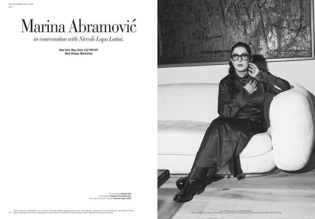 MARINA ABRAMOVIC — Mia Le Journal