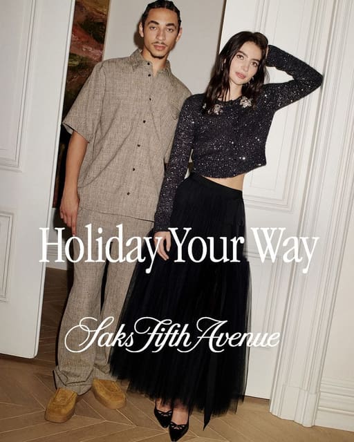 Saks Holiday 2025 Campaign — Saks