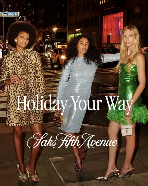 Saks Holiday 2025 Campaign — Saks