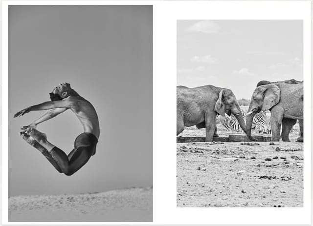 Azi dancing in Namibia