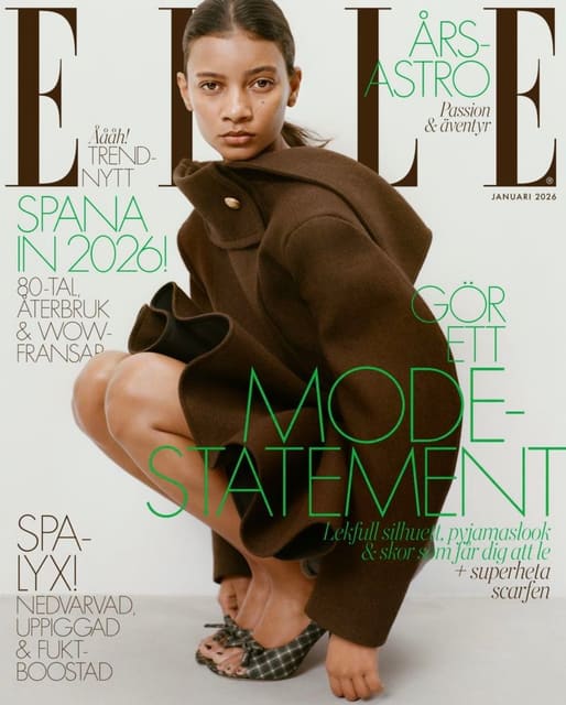 Elle Sweden January 2026 Cover — Elle Sweden